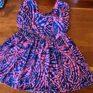 Lilly Pulitzer Pink and Blue Kids Dress